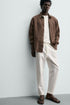 ZARA COMFORT JOGGER WAIST TROUSER - WHITE