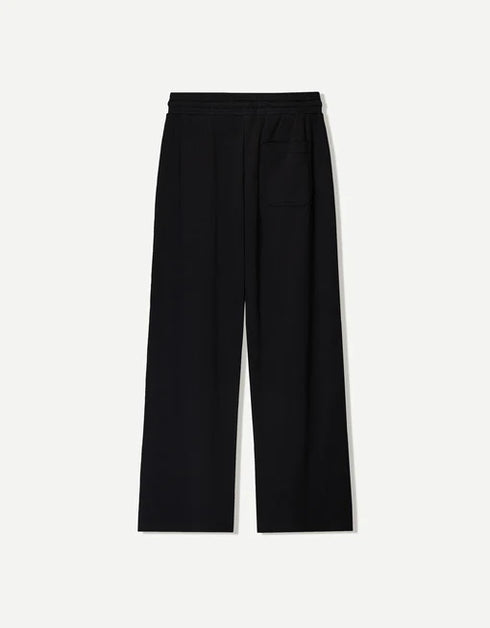 BERSHKA INTERLOCK WIDE LEG TROUSER
