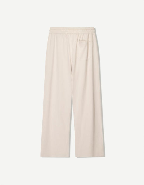 BERSHKA INTERLOCK WIDE LEG TROUSER