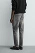 ZARA BASIC SLIM FIT WASHED GREY DENIM JEANS