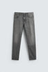 ZARA BASIC SLIM FIT WASHED GREY DENIM JEANS