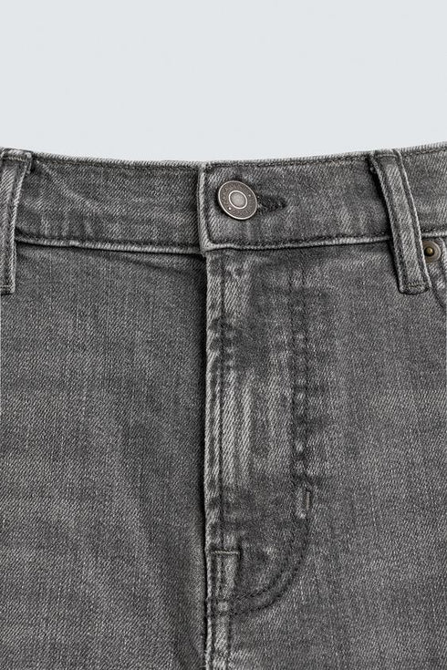 ZARA BASIC SLIM FIT WASHED GREY DENIM JEANS