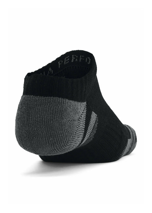 UNDER ARMOUR TRAINING NO-SHOW SOCKS (6 PACK) - BLACK