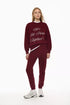 LEFTIE'S LET'S EAT PRINTED SWEATSHIRT - MAROON