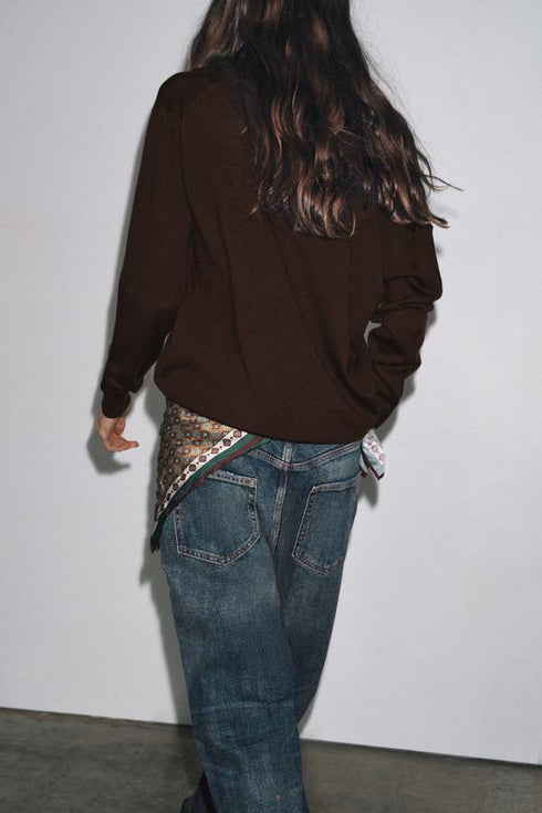 ZARA COLLECTION MID-RISE BAGGY JEANS