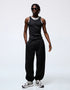 BERSHKA BASIC BAGGY FIT JOGGER - BLACK