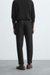 ZARA TEXTURE JOGGEER TROUSER - BLACK