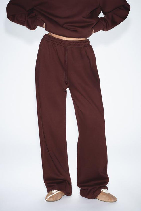ZARA PLUSH STRAIGHT LEG FLEECE PANTS
