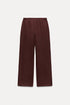 ZARA PLUSH STRAIGHT LEG FLEECE PANTS