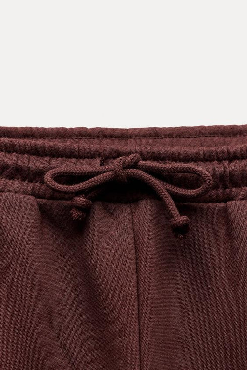 ZARA PLUSH STRAIGHT LEG FLEECE PANTS