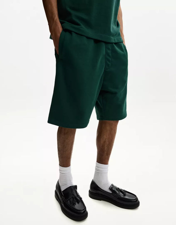 BERSHKA PLUSH COMFORT BERMUDA SHORTS