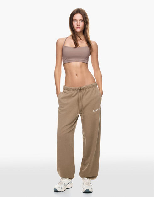 BERSHKA DAILY MUST PRINTED PLUSH JOGGERS