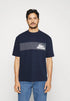 LACOSTE MEN'S OVERSIZED FIT TENNIS PRINT T-SHIRT