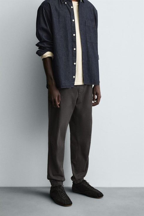 ZARA SLIM FIT JOGGER TROUSERS