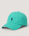 POLO RALPH LAUREN SMALL PONY COTTON CHINO CAP - SEA GREEN
