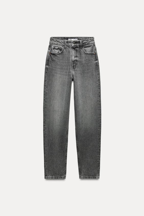 ZARA MOM FIT JEANS WITH A HIGH WAIST