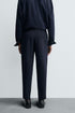 ZARA TEXTURE JOGGEER TROUSER - NAVY BLUE