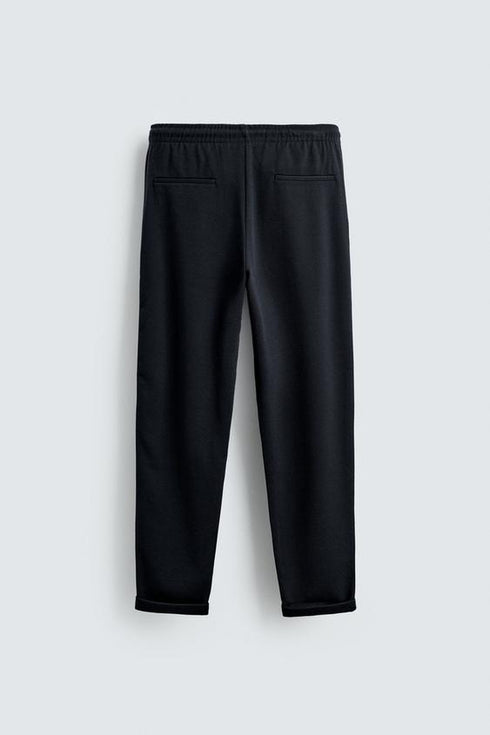 ZARA TEXTURE JOGGEER TROUSER - NAVY BLUE
