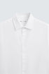 ZARA BASIC TEXTURED SHIRT - WHITE
