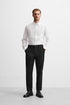 ZARA BASIC TEXTURED SHIRT - WHITE