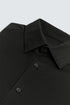 ZARA BASIC TEXTURED SHIRT - BLACK