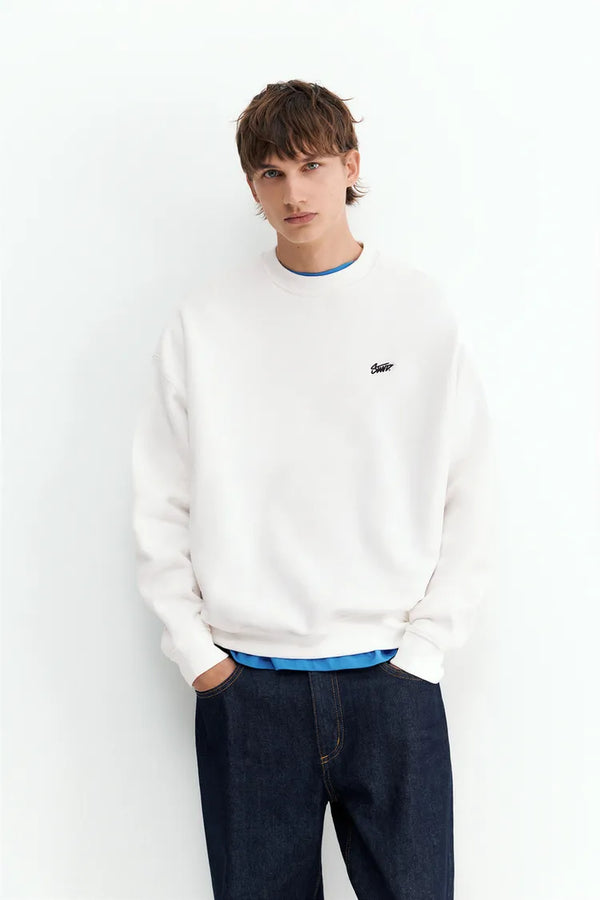 STWD BOXY SWEATSHIRT - WHITE