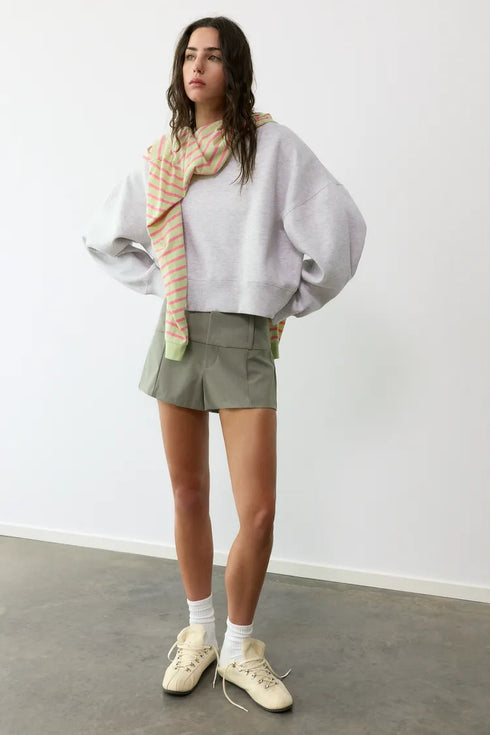 PULL&BEAR ROUND NECK OVERSIZED SWEATSHIRT