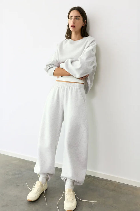 PULL&BEAR ROUND NECK OVERSIZED SWEATSHIRT