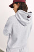 PULL AND BEAR STAR GRAPHIC HOODIE - GREY