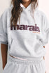 PULL AND BEAR STAR GRAPHIC HOODIE - GREY