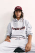 PULL AND BEAR STAR GRAPHIC HOODIE - GREY