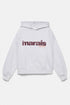 PULL AND BEAR STAR GRAPHIC HOODIE - GREY