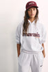 PULL AND BEAR STAR GRAPHIC HOODIE - GREY