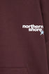 PULL&BEAR STAR GRAPHIC HOODIE - MAROON