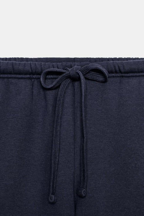 ZARA BASIC STRAIGHT PLUSH TROUSER WITH ADJUSTABLE HEM
