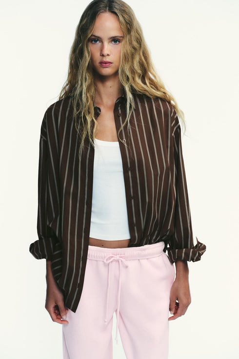 ZARA BASIC STRAIGHT FLEECE TROUSERS WITH ADJUSTABLE HEM