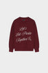 LEFTIE'S LET'S EAT PRINTED SWEATSHIRT - MAROON