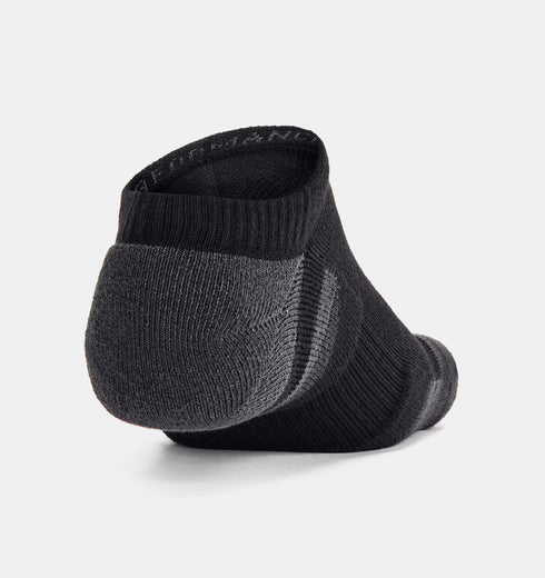 UNDER ARMOUR TRAINING NO-SHOW SOCKS (6 PACK) - BLACK