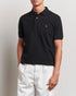 POLO RALPH LAUREN CUSTOM SLIM FIT ICONIC MESH POLO SHIRT - BLACK