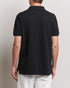 POLO RALPH LAUREN CUSTOM SLIM FIT ICONIC MESH POLO SHIRT - BLACK