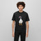 HUGO DUCK PRINTED T-SHIRT - BLACK