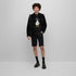 HUGO DUCK PRINTED T-SHIRT - BLACK