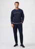 HACKETT SIGNATURE CURVE LOGO SWEATSHIRT - NAVY