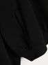 SINSAY OVERSIZED HALF ZIP MOCK NECK SWEATSHIRT - BLACK