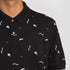 LACOSTE LIVE ALL-OVER MULTIPLE CROCODILE PRINTED POLO T-SHIRT