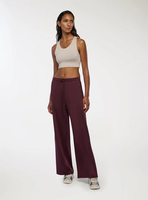 TERRANOVA WOMEN'S WIDE LEG TROUSERS | BURGUNDY