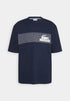 LACOSTE MEN'S OVERSIZED FIT TENNIS PRINT T-SHIRT