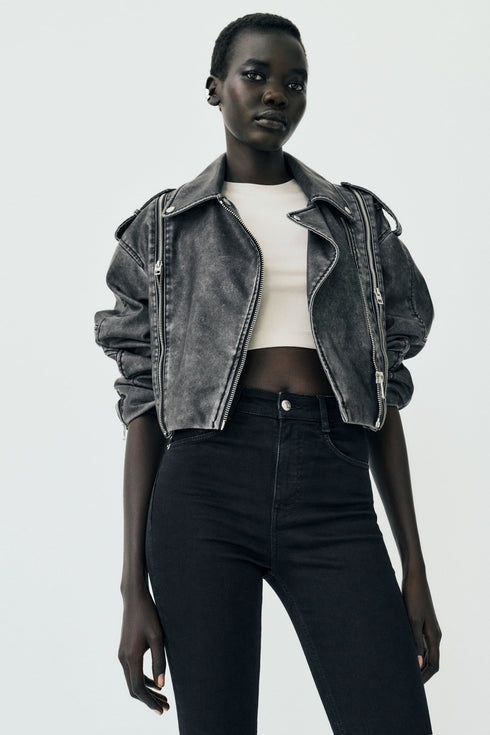 ZARA SCULPTED HIGH RISE TRF SKINNY JEANS