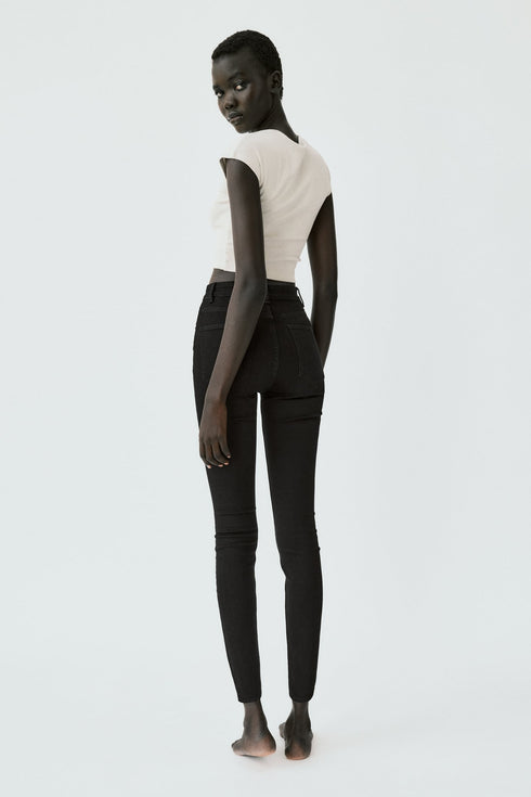 ZARA SCULPTED HIGH RISE TRF SKINNY JEANS