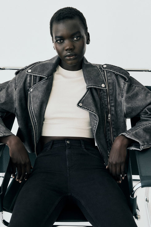 ZARA SCULPTED HIGH RISE TRF SKINNY JEANS